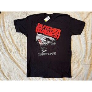 NWT Butcher Babies Metal Band Summer Camp 2013 Shirt Black Large New